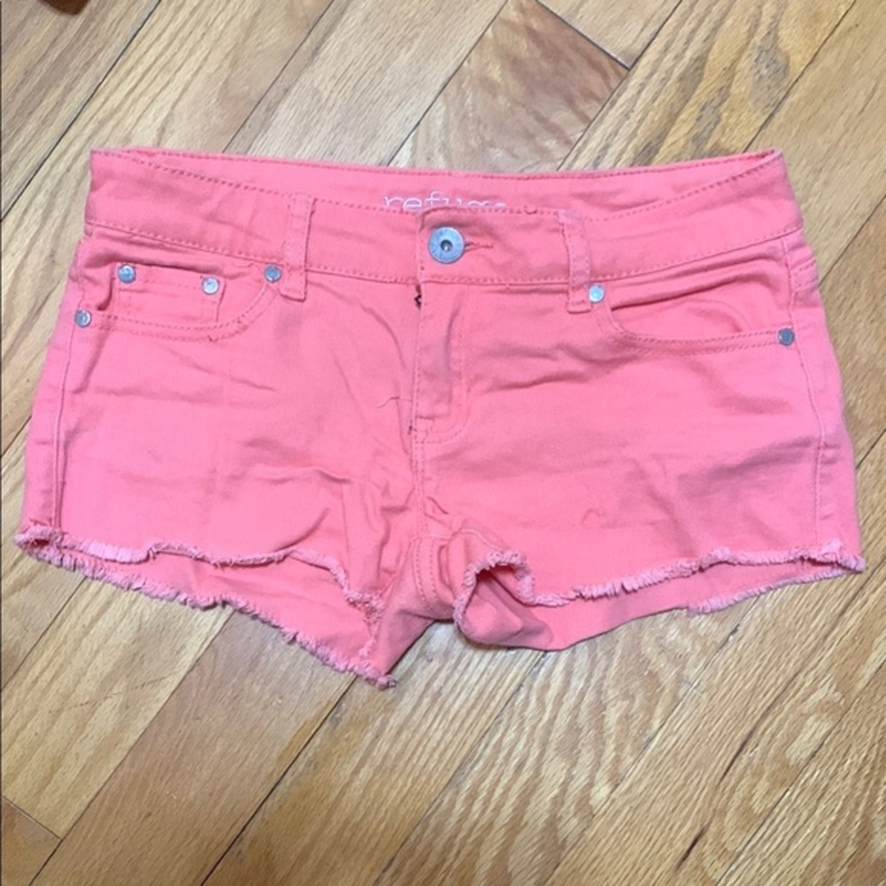 Refuge Pink Jean Shorts